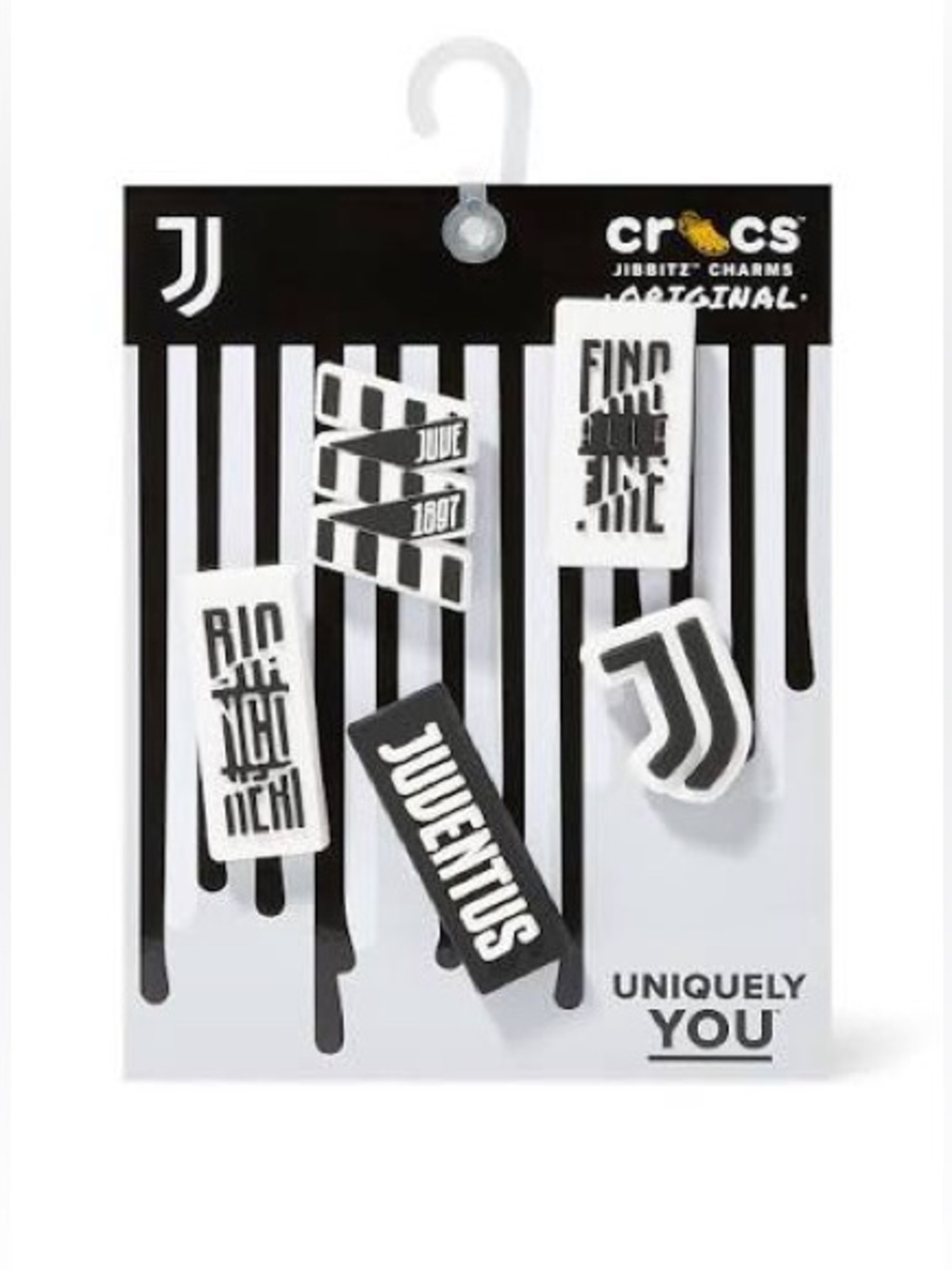 NWT Crocs Uniquely YOU Jibbitz Authentic Shoe Charms Juventus Pack of 5